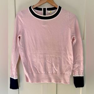 Boden Norwich Pale Pink Button Back Sweater Women’s Size Medium